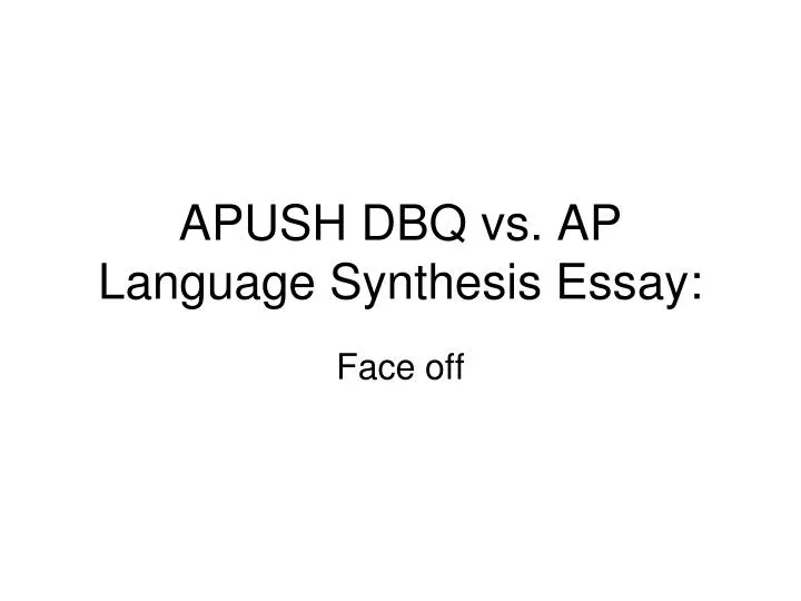Ap language synthesis essay
