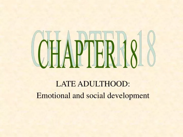 Adulthood Social Development 49