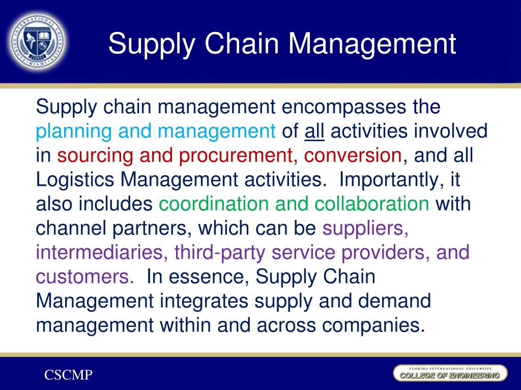 Ppt Chapter 5 The Supply Chain Management Concept Powerpoint