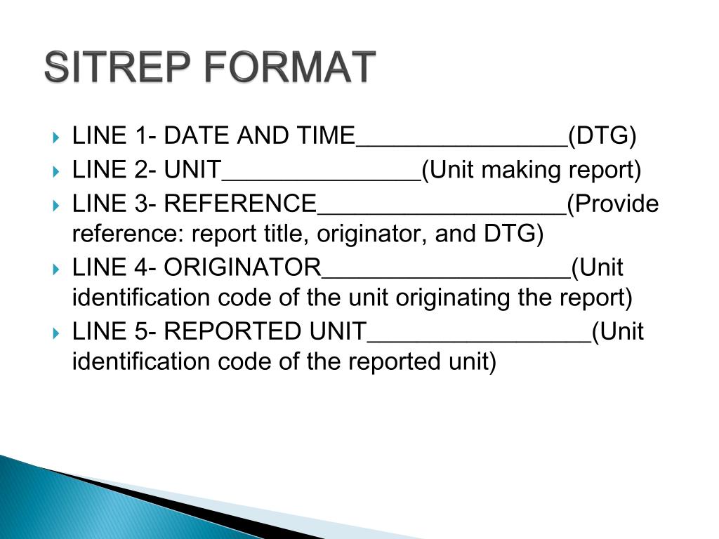 PPT Performing Voice Commands SITREP, 9 Line MEDEVAC and Visual PPT Performing Voice Commands SITREP, 9 Line MEDEVAC and Visual