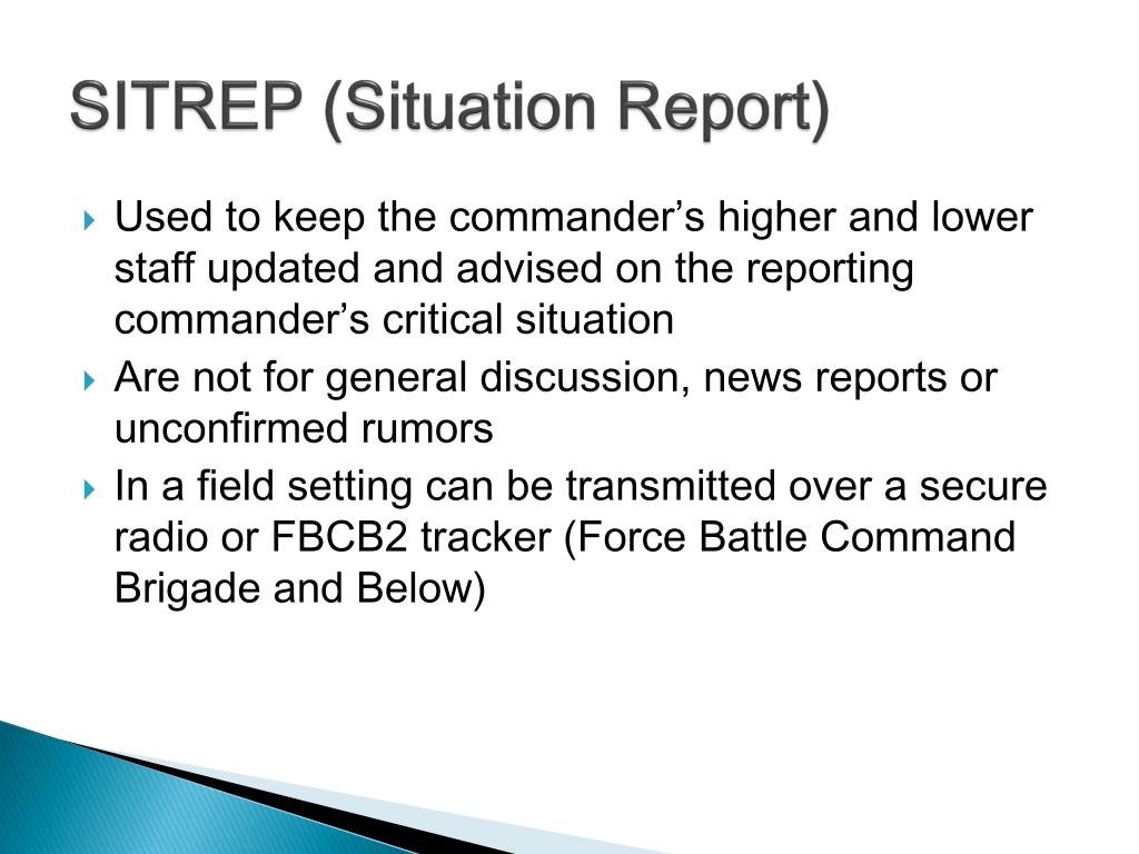 PPT Performing Voice Commands SITREP, 9 Line MEDEVAC and Visual PPT Performing Voice Commands SITREP, 9 Line MEDEVAC and Visual
