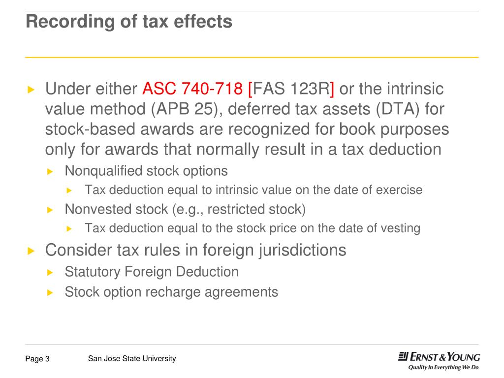 tax treatment of exercised nonqualified stock options