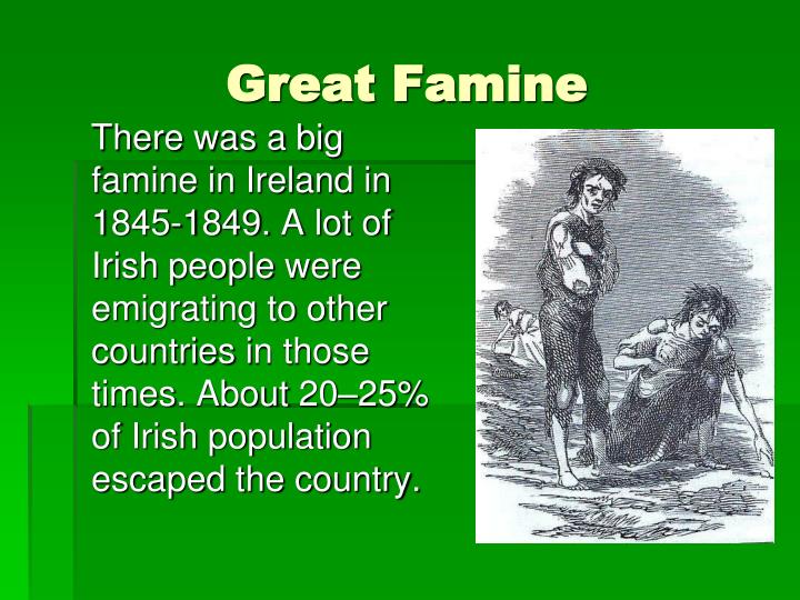 an overview of the country of ireland and its famine of 1845 1849 The irish famine – a summary catholics to bring emergency food into the country had halted the export of grain from ireland and fed its. an overview of the country of ireland and its famine of 1845 1849 The irish famine – a summary catholics to bring emergency food into the country had halted the export of grain from ireland and fed its.
