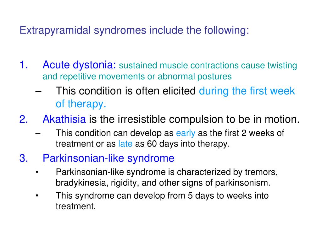 what is extrapyramidal symptoms