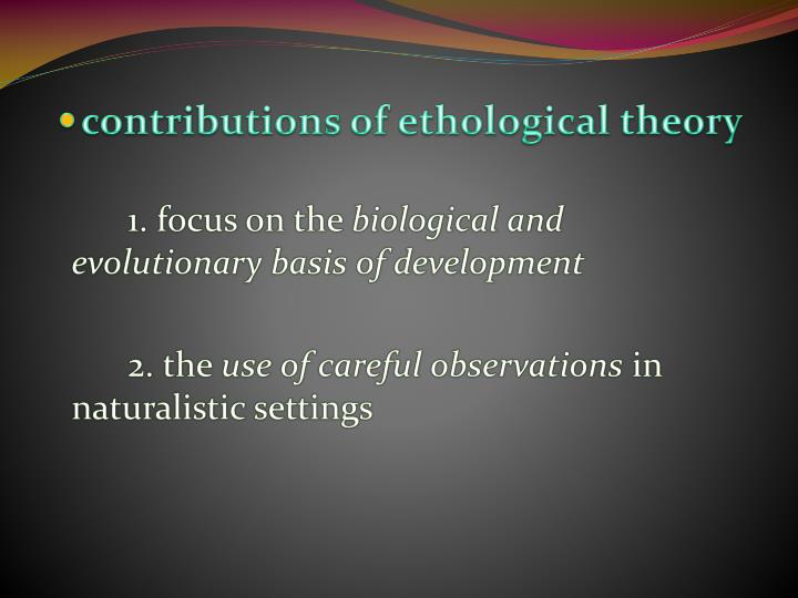 ethology theory ethology theory