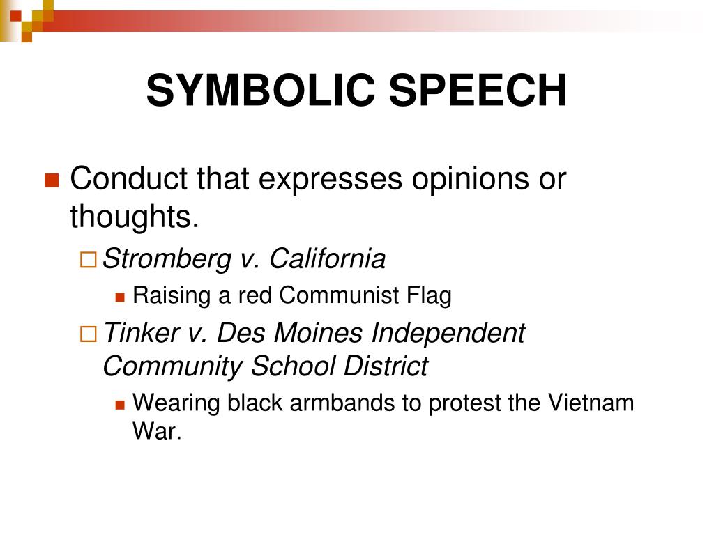 definition of symbolic speech