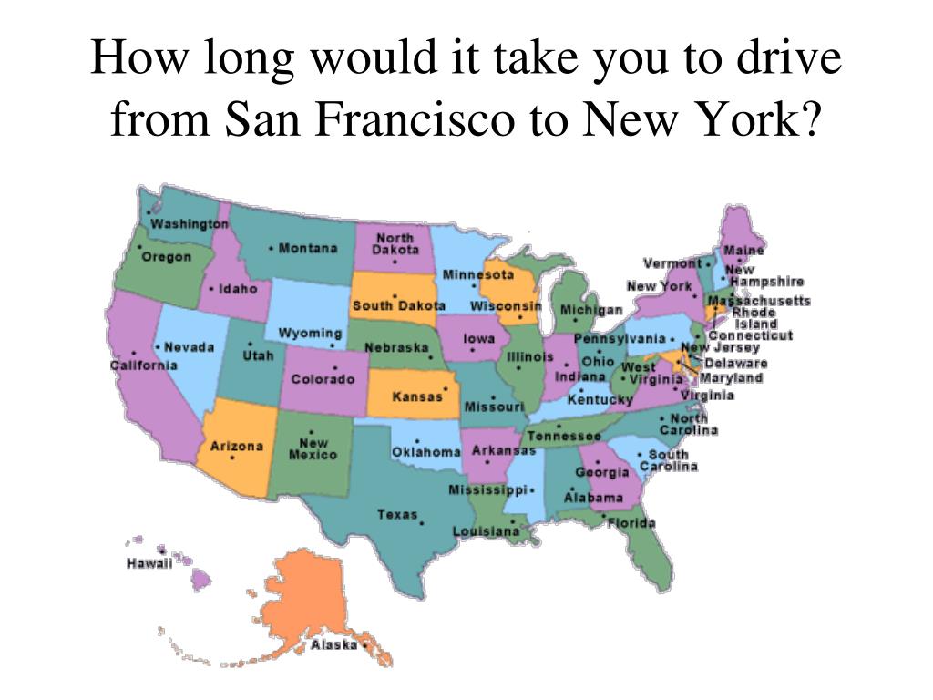 how long to drive from new york to san francisco