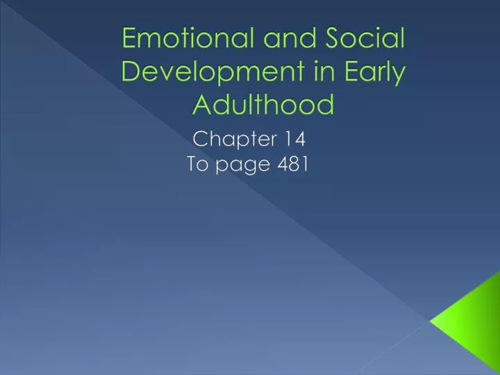 Adulthood Social Development 52