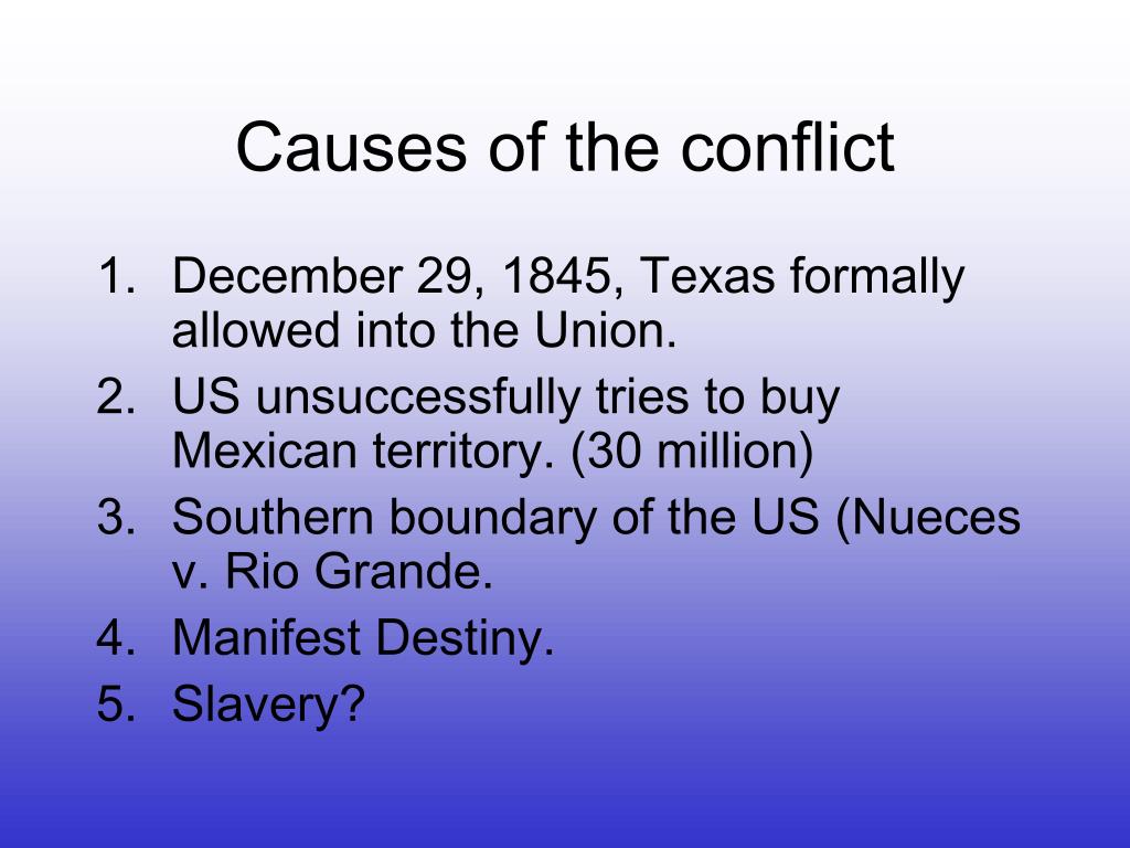 Describe the Causes of War and Conflict