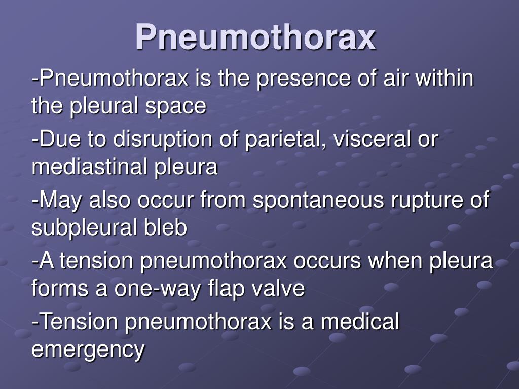 PPT - Pneumothorax PowerPoint Presentation - ID:686110