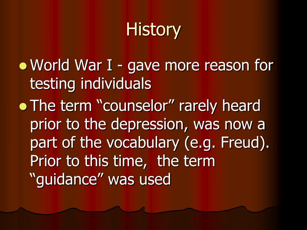 History And Roles Of The Counseling Profession