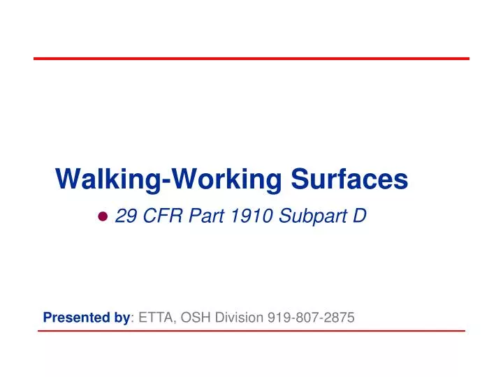 Walking+and+Working+Surface+Inspection PPT - Walking-Working Surfaces PowerPoint Presentation