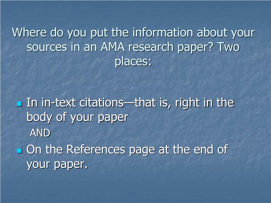 Text citations and quotations of a research paper