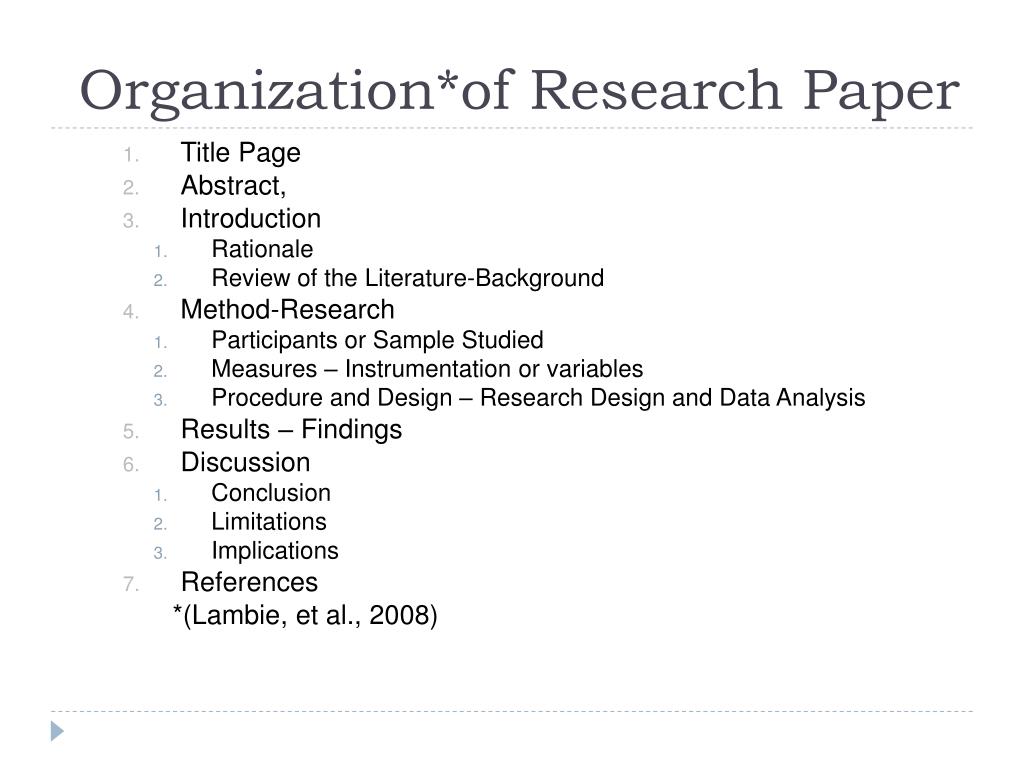 research paper on organisational structure