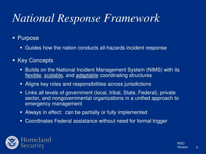 PPT - National Response Framework PowerPoint Presentation - ID:720821