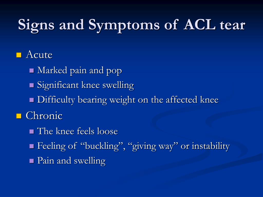 torn acl symptoms ppt anterior cruciate ligament reconstruction powerpoint presentation id 723764 torn acl symptoms ppt anterior cruciate ligament reconstruction powerpoint presentation id 723764