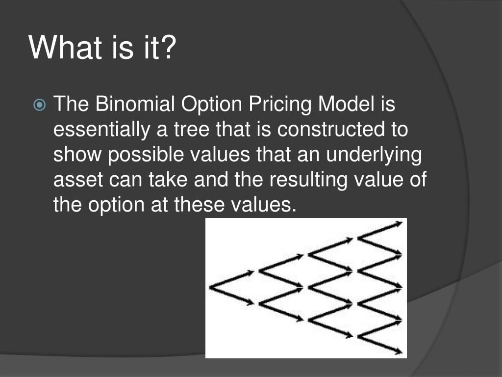 binomial pricing model for stock option