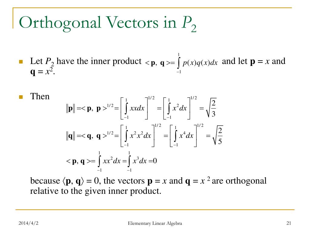 orthogonal vector 2d