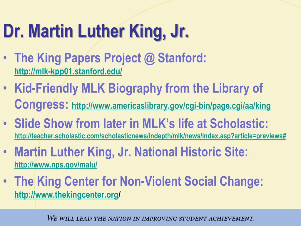 Martin luther king jr an advocate of non violent social change
