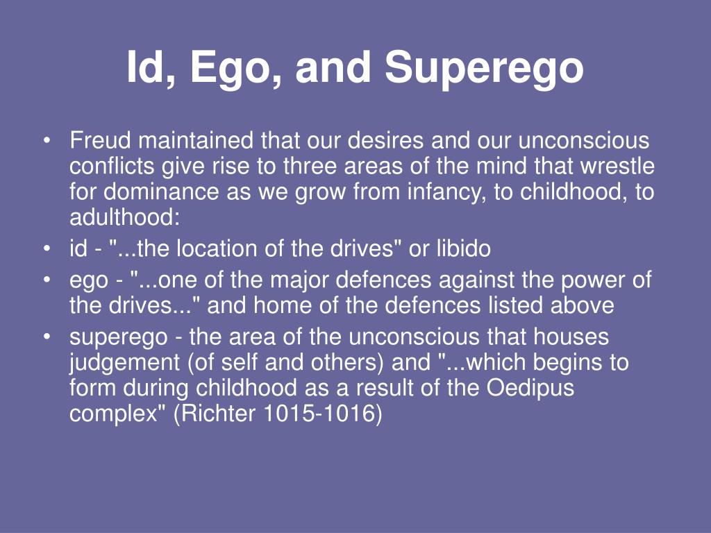 the id the ego and the superego