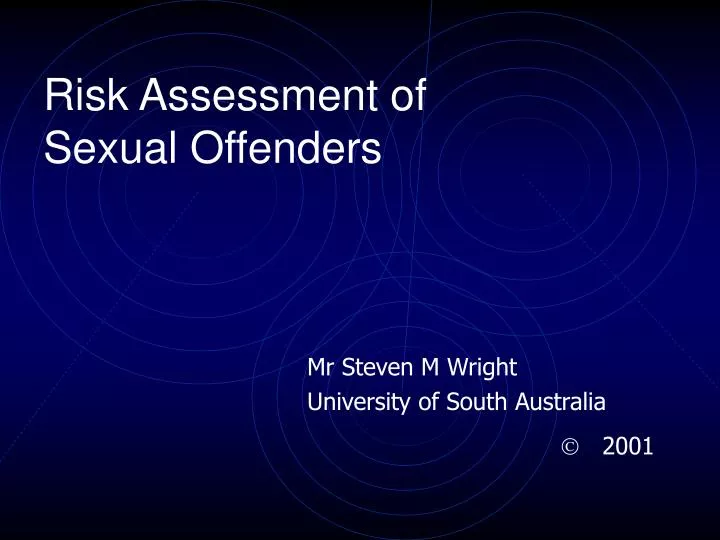 Risk factors for sex offender recidivism
