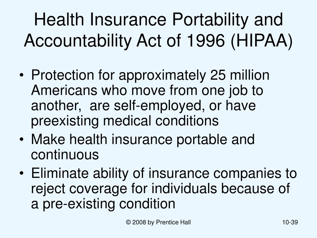 The Health Information Portability And Accountability Act