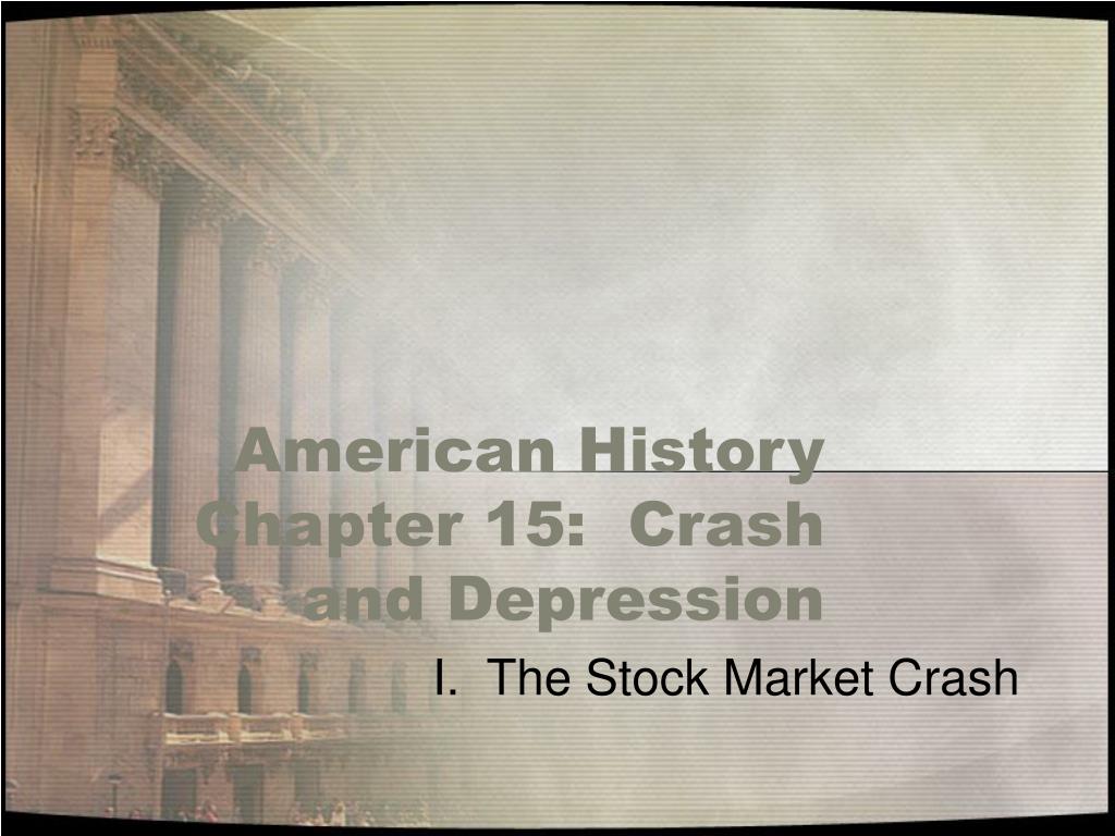 events leading to stock market crash