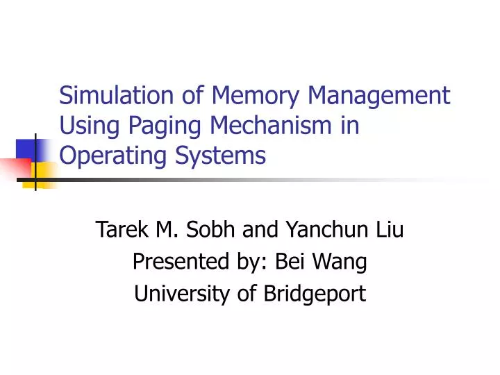 memory management in operating systems memory management in operating systems