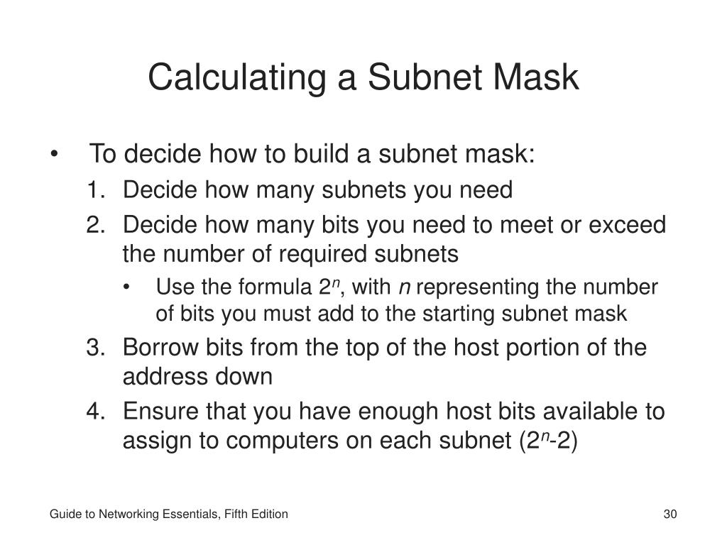 Calculating Subnet Mask 67