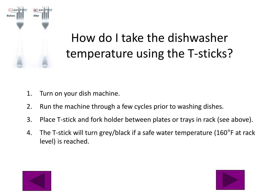 PPT Measuring and Recording Dishwasher Temperatures on HACCP Records