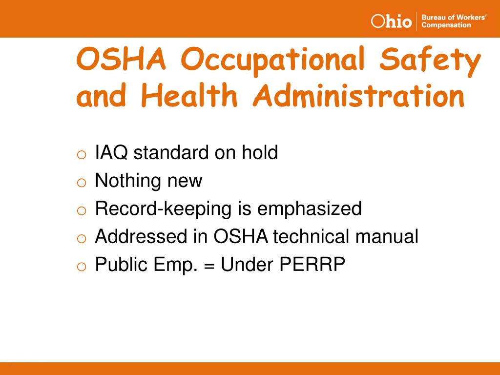 occupational safety administration