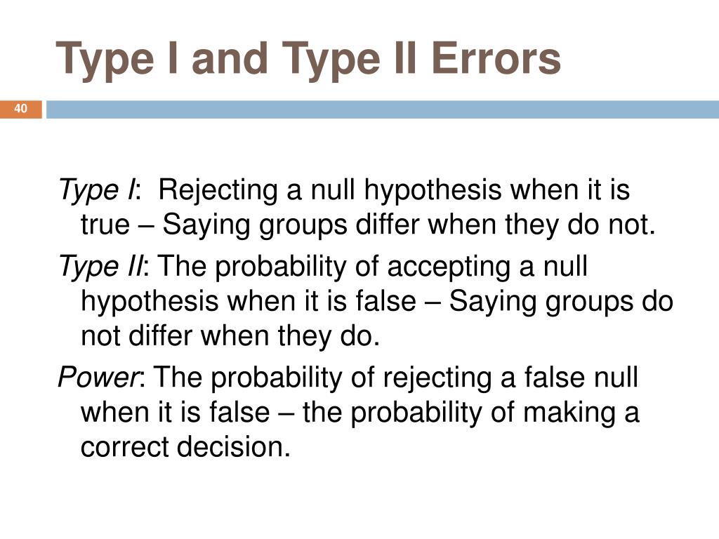 type 1 error type 1 error