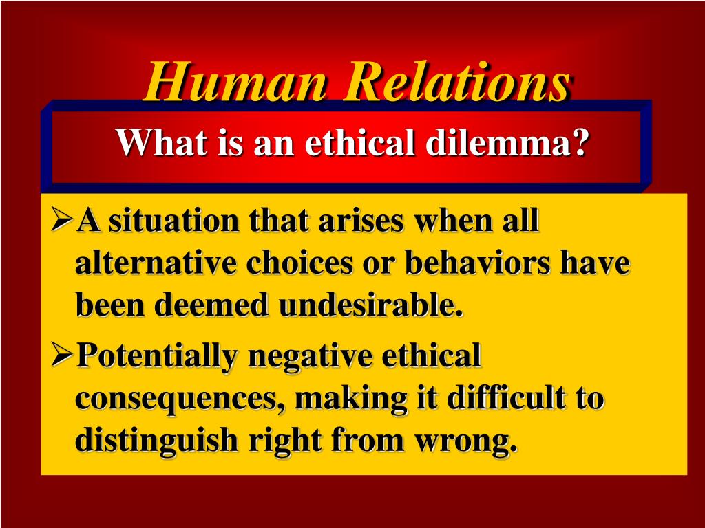 what is ethical dilemma