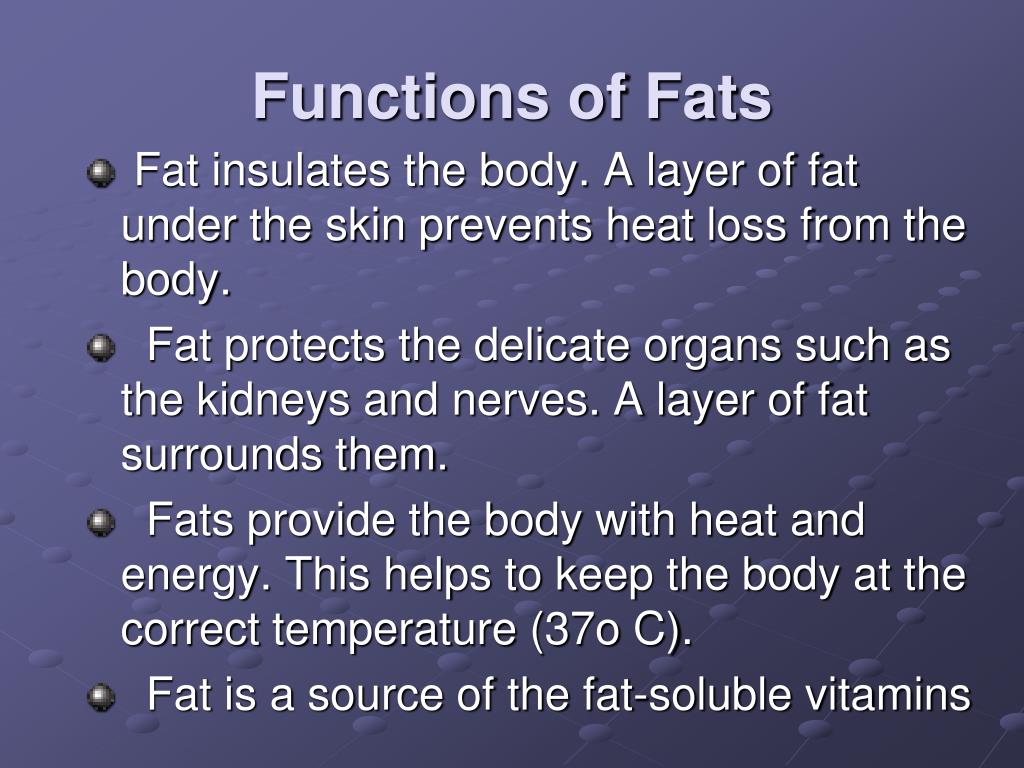 Function Of Unsaturated Fat 13