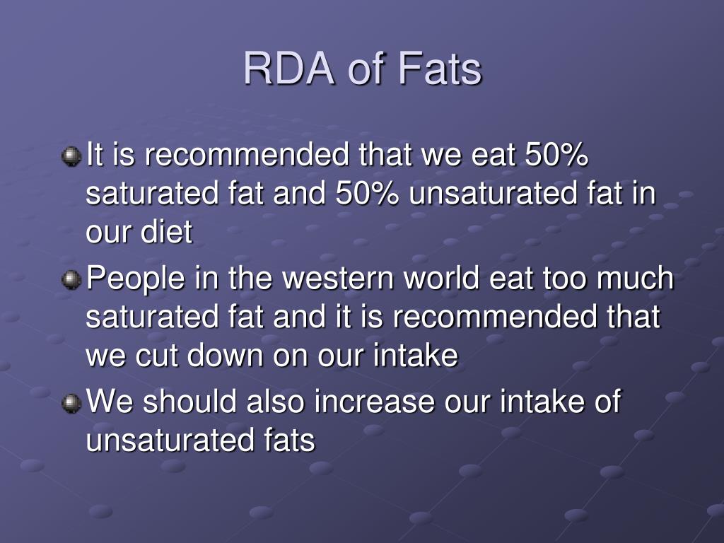 Rda Of Saturated Fat 93