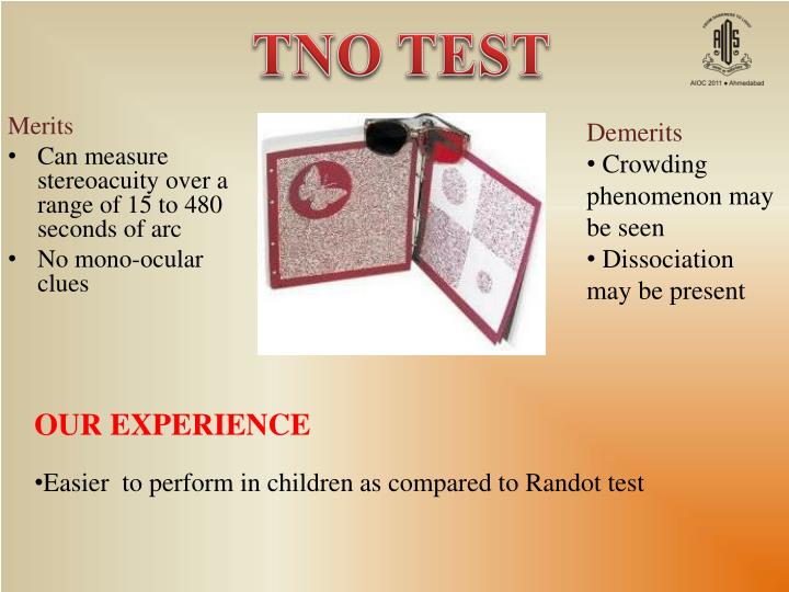PPT Comparison Of Lang Test Randot Test TNO Test In The Assessment 
