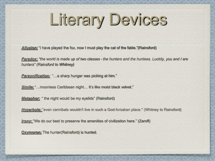 Literary Techniques - The Hunger Games