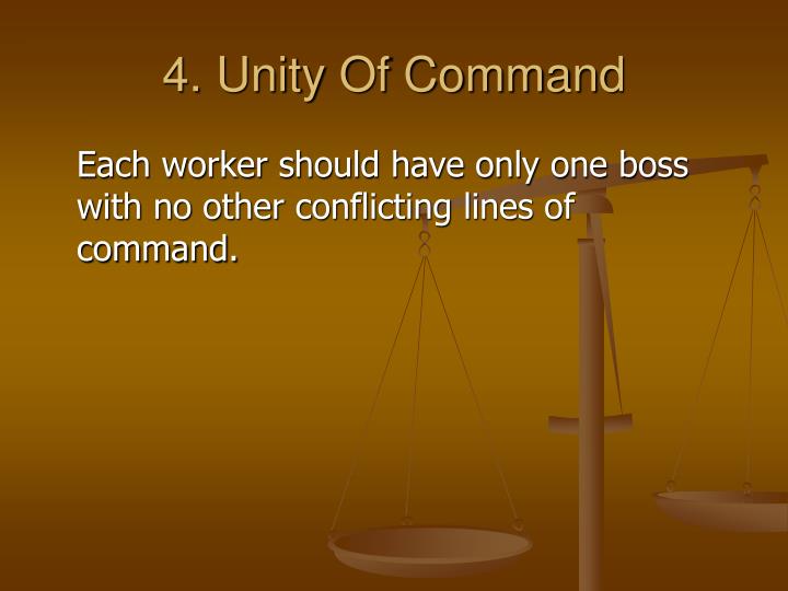 unity of command definition business