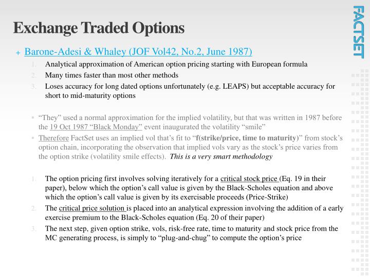 Where do listed options trade