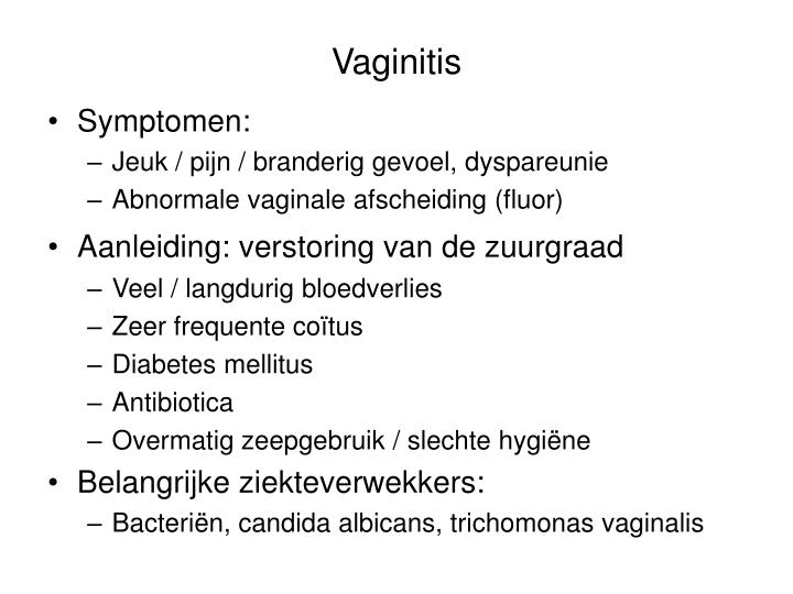 veel afscheiding pijn onderbuik