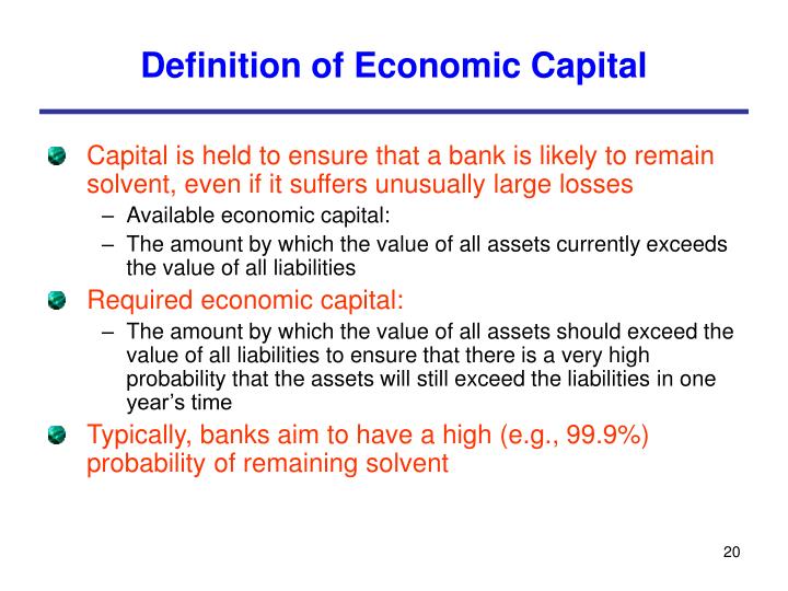 economic term capital definition Economic resources such as factories and hospitals which are used to transform working capital into goods and services human capital the value of productive potential of an individual or group of workers made up of their skills, talents, education and training and represents the value of future earnings and production. economic term capital definition Economic resources such as factories and hospitals which are used to transform working capital into goods and services human capital the value of productive potential of an individual or group of workers made up of their skills, talents, education and training and represents the value of future earnings and production.