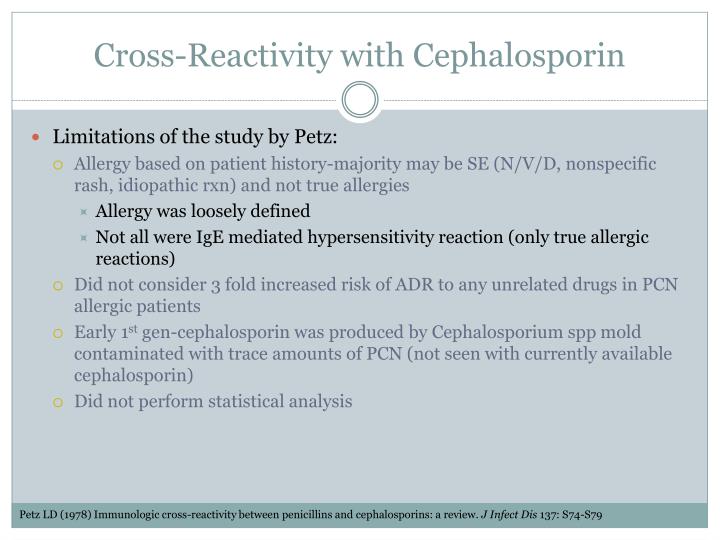 Ppt Allergic Cross Reactivity Among Lactam Antibiotics In Patients