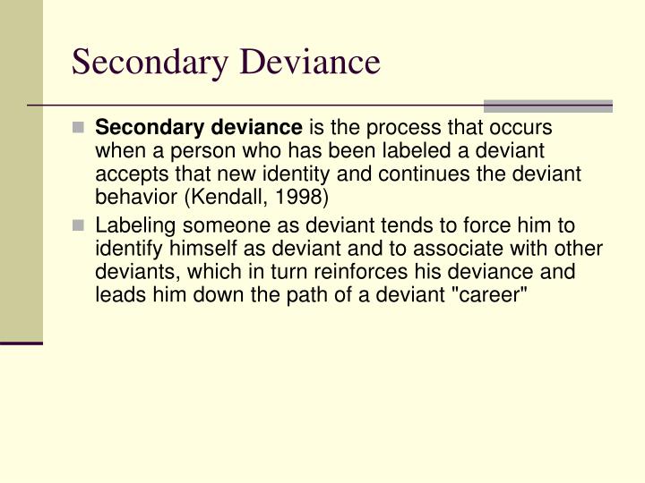 secondary deviation