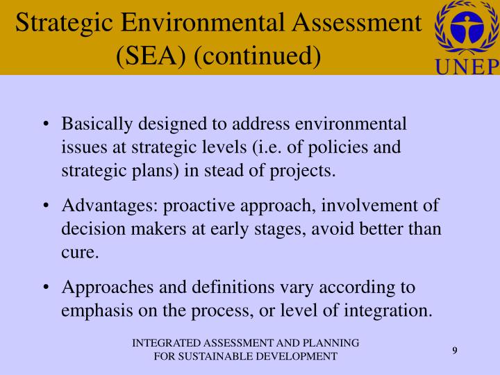 PPT Integrated Assessment and Planning for Sustainable Development