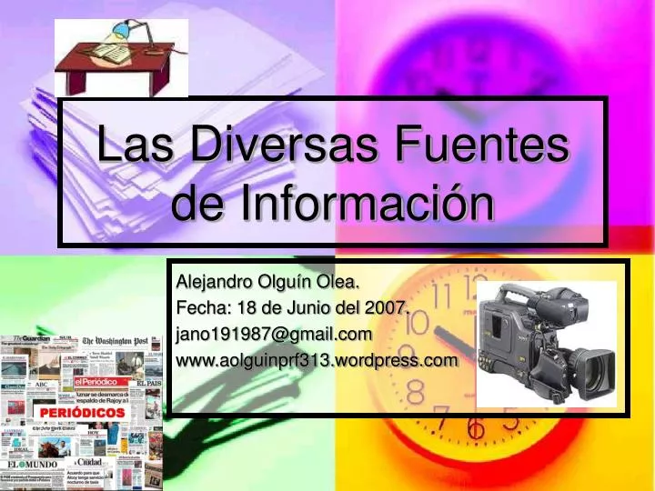 PPT - Las Diversas Fuentes De Información PowerPoint Presentation - ID ...