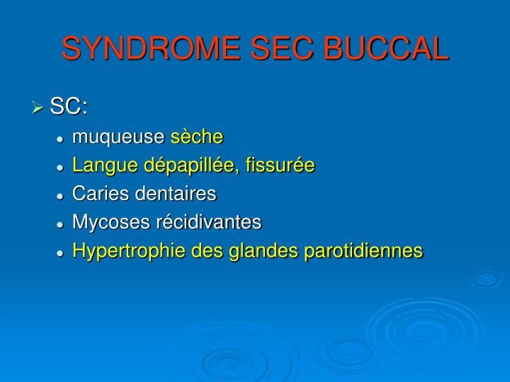 PPT  SYNDROME de GOUGEROTSJÖGREN PowerPoint Presentation  ID897055