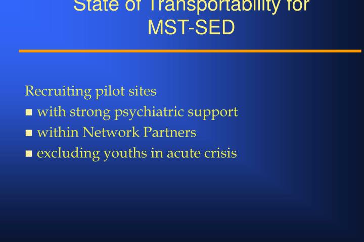 a study on serious emotional disturbance or sed Emotional disturbance 3 a impaired ability to build or maintain satisfactory interpersonal relationships with peers and teachers b cannot make or keep friends. a study on serious emotional disturbance or sed Emotional disturbance 3 a impaired ability to build or maintain satisfactory interpersonal relationships with peers and teachers b cannot make or keep friends.