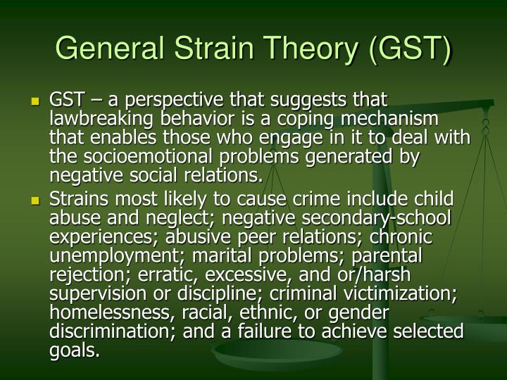 Strain theory of deviance