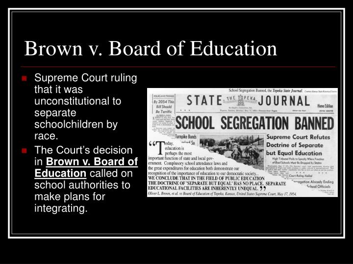 effects of brown v board of education effects of brown v board of education