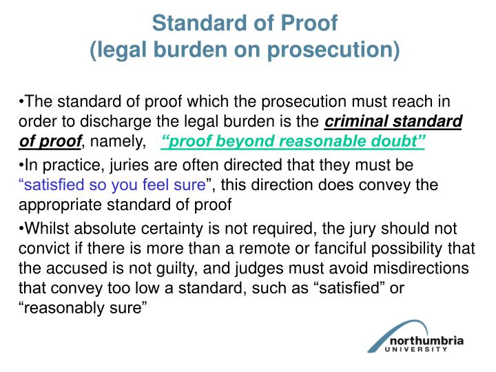 standard of proof proof beyond a shadow of a doubt standard of proof proof beyond a shadow of a doubt